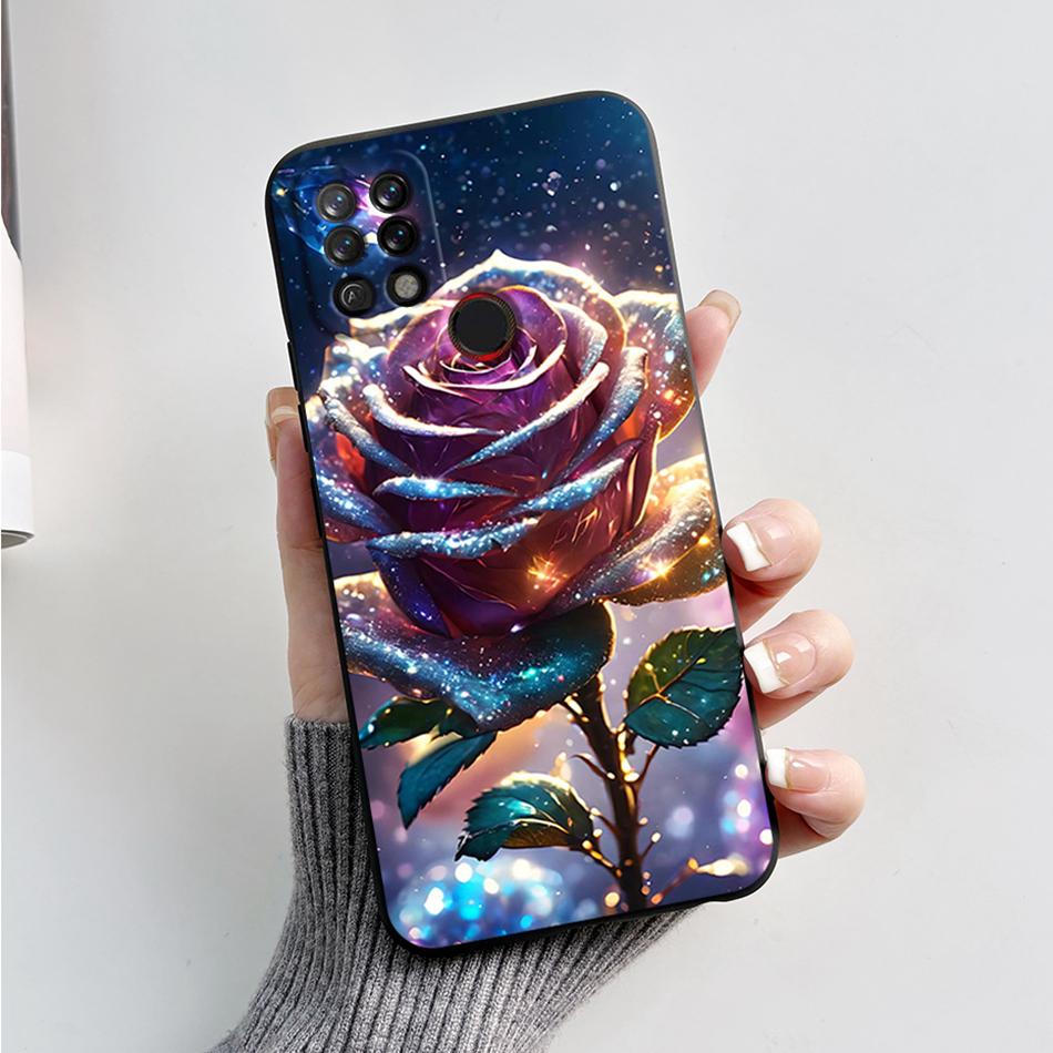 For Tecno Pova Case LD7 LD7j Fashion Marble Cover Matte Phone Case For Tecno Pova Soft Silicone Fundas 6.8'' Back Cover Bumper