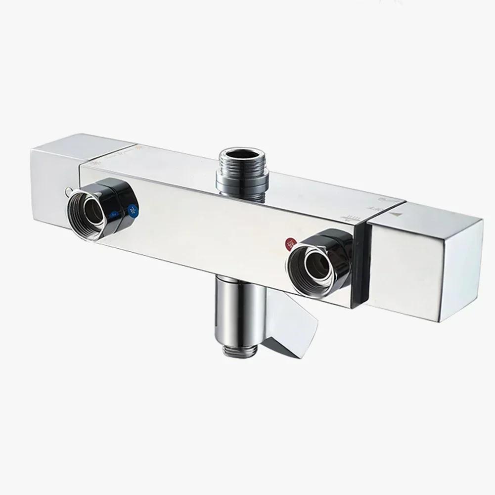 Parts Shower Thermostat Thermostatic Mixer Taps Accessories Bathroom Chrome Deck Mounted Valve Bar Replacement