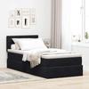 VidaXL Cadre de lit ottoman avec matelas noir 90x190 cm velours, cadre de lit, cadre de lit rembourré, cadre de lit ottoman 3311887