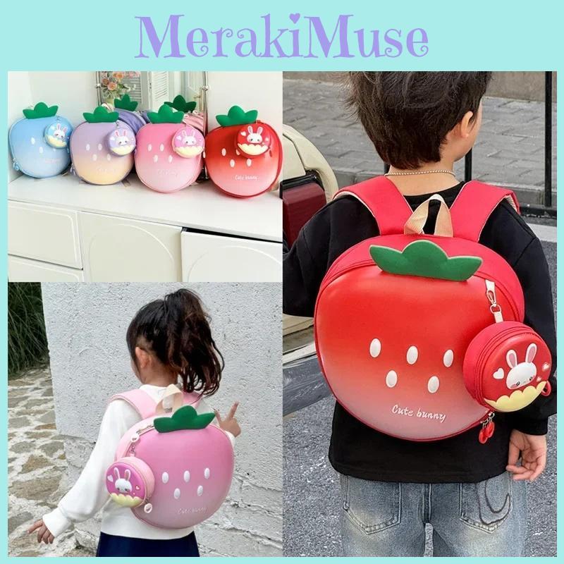 Strawberry Bag School With Cartoon Style And Eva Eggshell Bag For Comfort