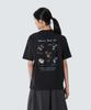 SNOWPEAK APPAREL Cotton Women'S Flower Graphic Short Sleeve T-Shirt (S26Mwfts67) Dark Charcoal