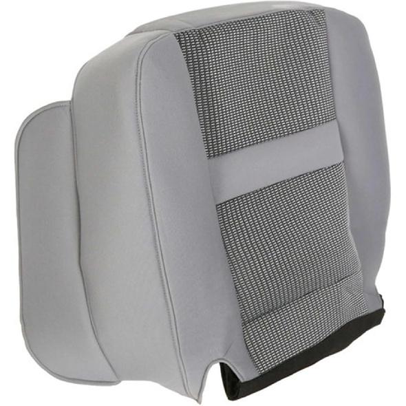 Front Driver Side Bottom Cloth Perforated Seat Cover Gray Compatible with Dodge Ram 2500 3500 2006 2007 2008 2009 2010