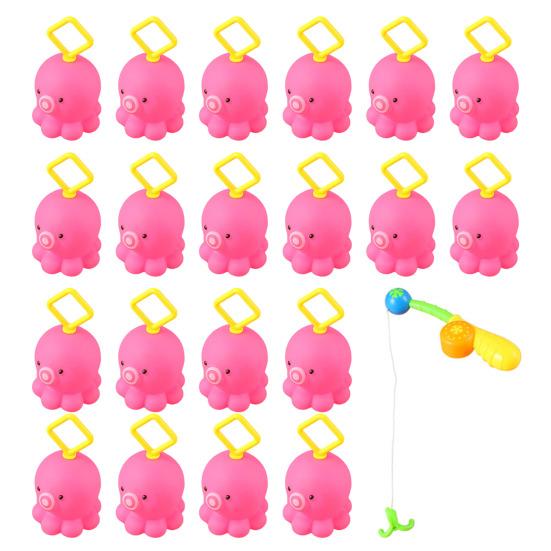20Pcs Duck Fishing Toys Bath Time Toys for Kids Floating Fishing Games Beach Pool Games Indoor Outdoor Fun Gift for Children