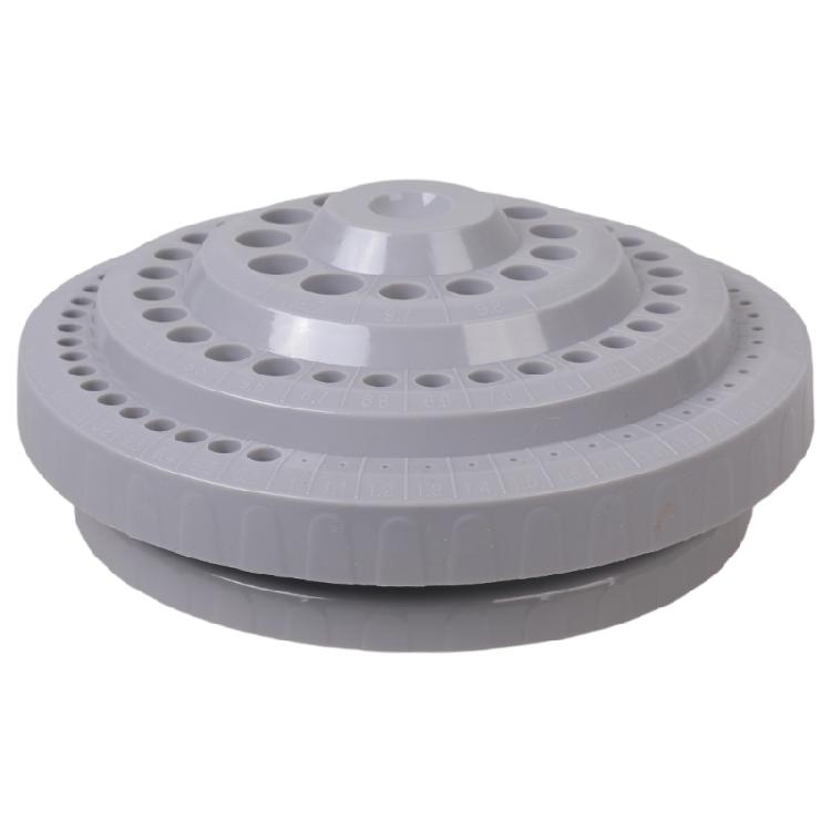 100-hole Drill Bit Organizers Case 360 Degree Rotating Drill Bit Storage Box