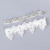 2 PCS Wedding League Bride Wedding League Bridal Lace for Bride White Gifts Belts Leg Garters Dress with Diamonds