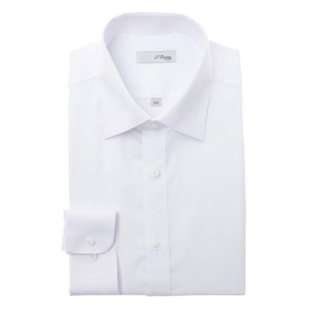 S.t. Dupont Comfortable Stretch Long Sleeve Slim Fit Shirt Se6sm21ls364swh 95