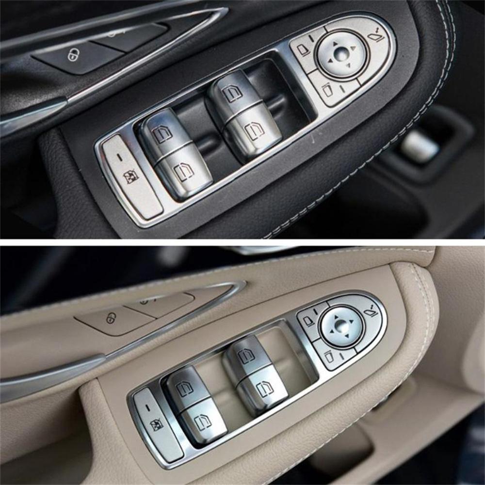 Window Switch Repair Caps Switch Button Cover For Mercedes C300 C63 C350 GLC300