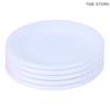 5Pcs/Set Plastic Dishes Plate Model Toy 1:12 Dollhouse Miniatures Pretend Play Kitchen Accessories