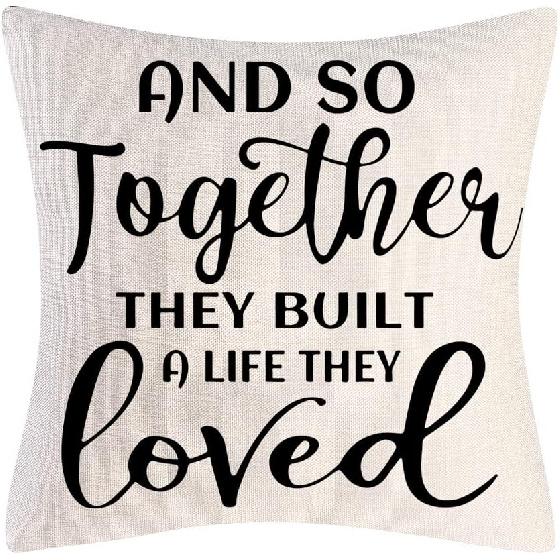 Farmhouse Decorative Pillow Covers Set of 4 Home Sweet Home pirational Quotes FarmhouseThrow Pillow Covers Cushion Cover 18 x 18 Inch for Sofa