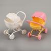 Mini Doll Stroller And High Chair Set for Dolls Realistic Baby Toy Stroller Lightweight Portable ABS Plastic Doll Accessories for Kids Imaginative