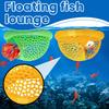 3-in-1 Hammock Feeding Ring & Resting Spot For Betta Small Aquatic Pets Aqaurium Floating Cave Fish Shrimp Hideout Shelter
