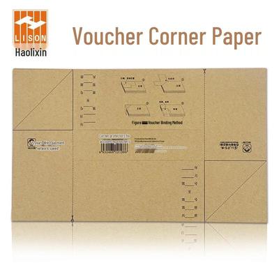 Haolixin Kraft Accounting Voucher Corner Paper for Bookkeeping - Free Shipping