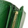 Used Double G Exotic Compact Wallet 9539 456126 7941 Petit Marmont GG Marmont Ostrich Green Unisex from Japan AUTHENTIC