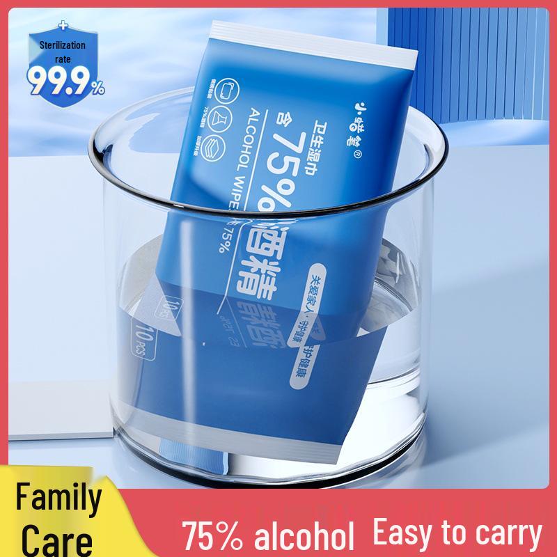 Compact 75% Alcohol Wipes for Travel: Portable Disinfecting & Cleaning
