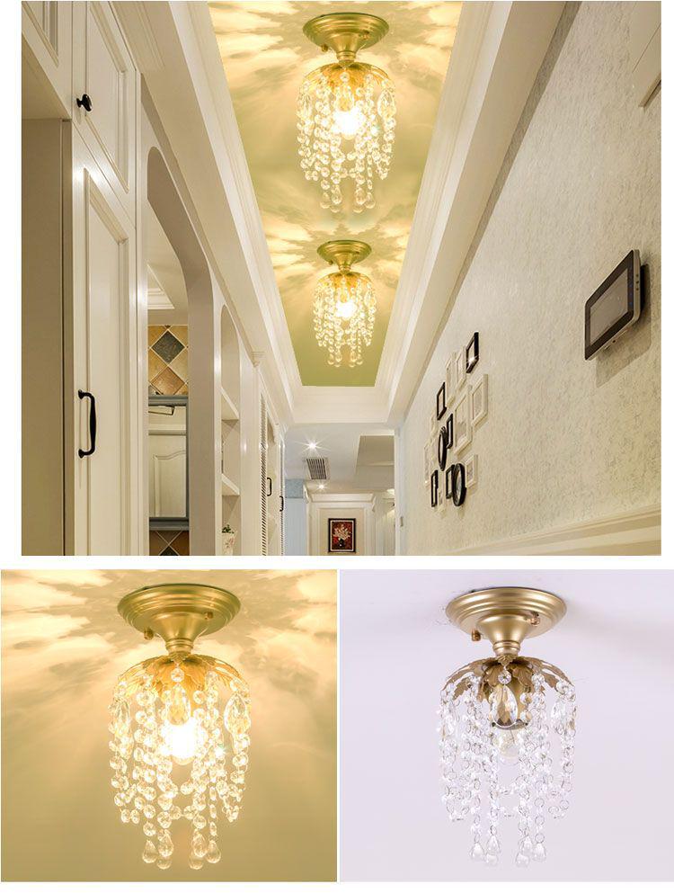 Crystal Chandelier for Bedroom, Hallway, or Living Room - European/American Style, 2025 Model