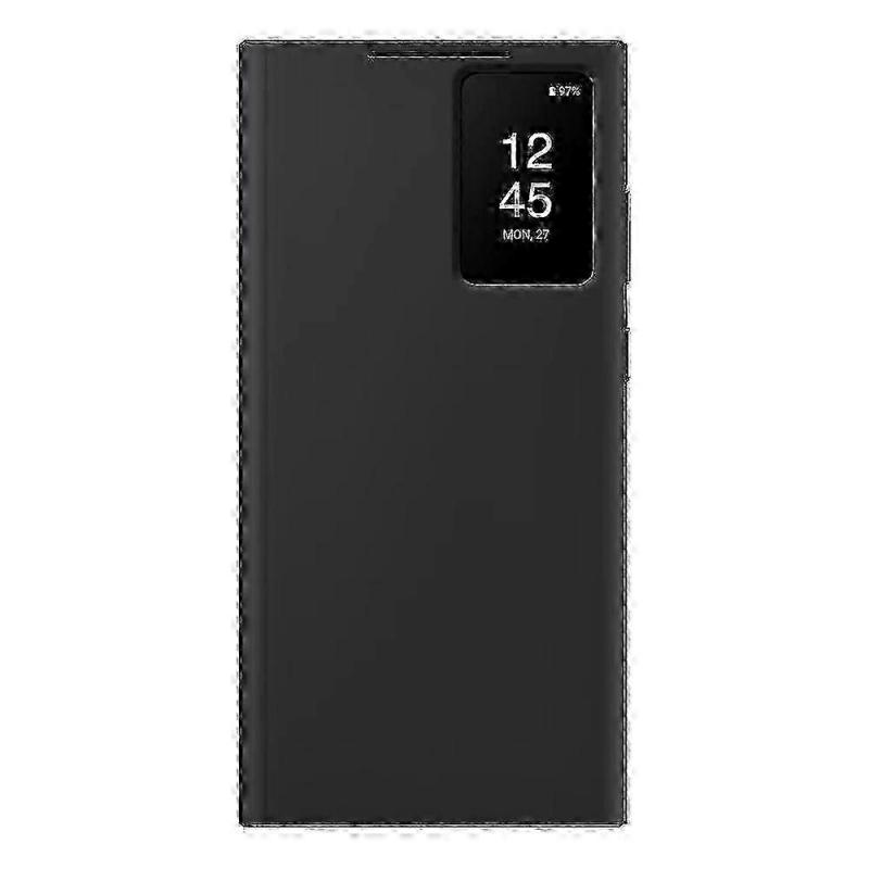 Custodia a portafoglio a libro originale Samsung Smart View per Samsung Galaxy S23 Ultra SM-S918B S-View Cover per telefono nero SZRH A-S