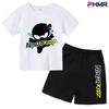 Summer Kids Ninjago T-shirt Set Boys' Clothing  Leisure Cotton PikachuShort Sleeve Preschool 3-12 Girls' Cartoon Animal Print