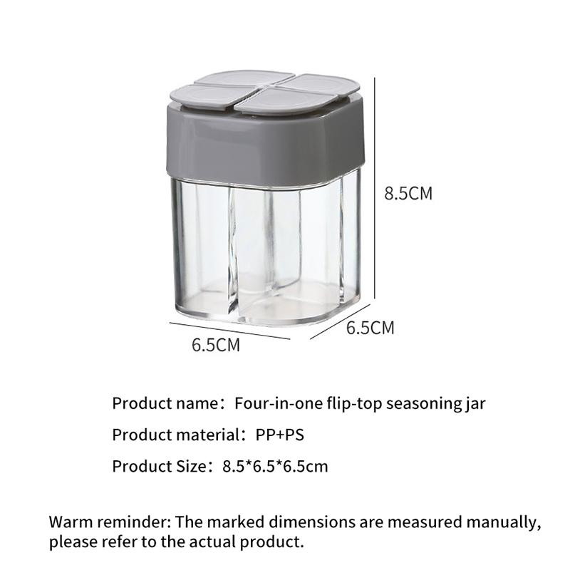 4 w 1 Camping Piesze wycieczki Słoik na przyprawy do gotowania na świeżym powietrzu Grill Bbq Dozownik przypraw Akcesoria kempingowe Naczynia kuchenne Sprzęt Akcesoria