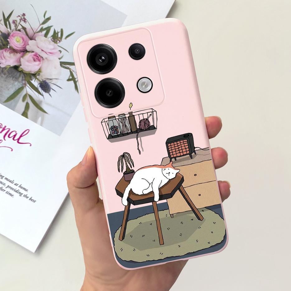 For Xiaomi Redmi Note 13 4G Case Cute Fashion Cartoon Cover Soft Silicone Phone Case For Redmi Note 13 Pro Plus Note13 5G Bumper