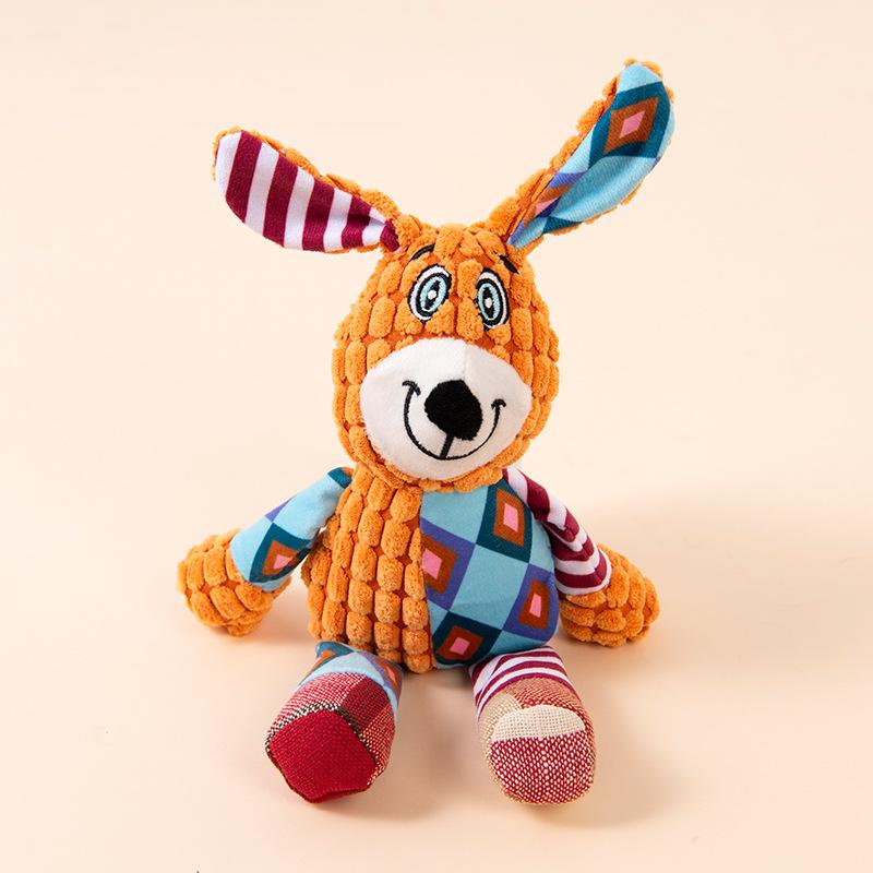 Plush Puppy Toy - Fox & Elephant Sounding for Small Dogs