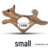 Wooden Portable One-Hand Thumb Book Holder & Page Clip for Pets, Cats, and Dogs