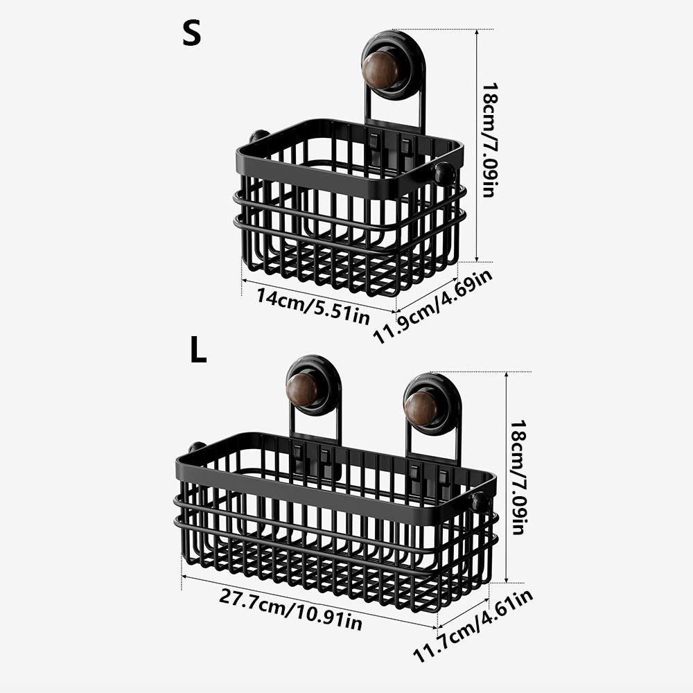 Suction Cup Hanging Kitchen Baskets Grid Design Hanging Onion Storage Box  Vegetable