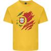 Torn Portugal Flag Portuguese Day Football Unisexs Light Cotton TShirt