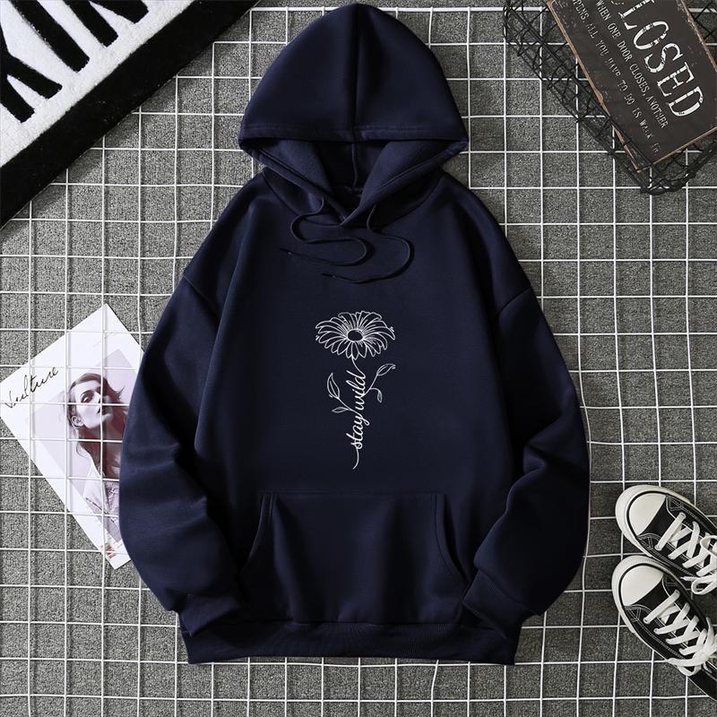 Of The Season Women's Hoodie Sweatshirt Thickened Fleece Loose Fit Autumn Style Korean Fashion Student Outerwear Casual