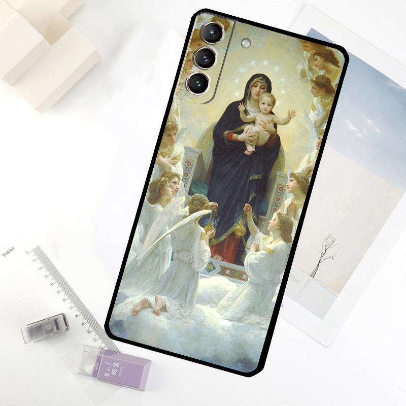Jungfrau Maria Hoffnung Religiöse Kunst Handyhülle Für Samsung Galaxy S25 S24 S23 S22 S21 S20 S26 Ultra S10 Plus S23 FE S25 FE Hülle