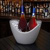 Black Ice Bucket Double Layer Bucket Long-Lasting Cold Preservation with Double-layer Handles Drink for Beverage Cocktail Bar Parties 4L