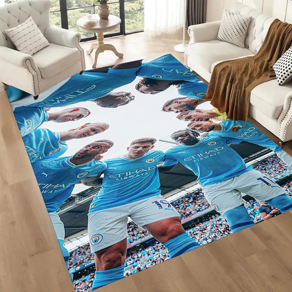 Manchester City Area Rug Perfect For Kitchen Entryway Bedrooms Balcony Antislip Rug Anime Office Decor Luxury Gift For Birthday Christmas Wedding