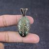 Natural Moss Prehnite Handmade Copper Wire Wrap Tree Of Life Pendant 2.01" l7Z36