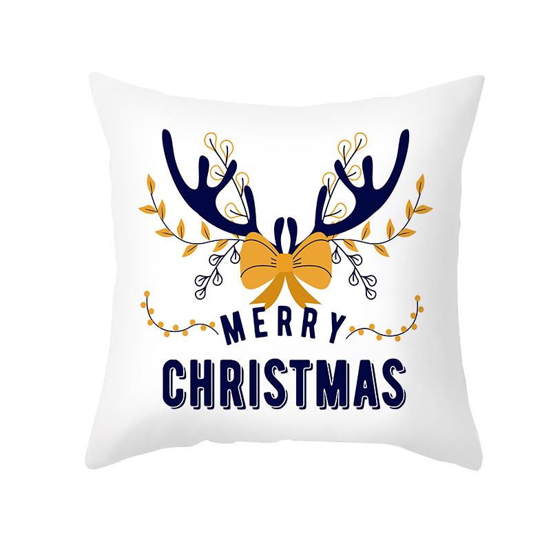 New Nordic Print Christmas Pillow Cover Cartoon Christmas Series Sofa Cushion Cover Home