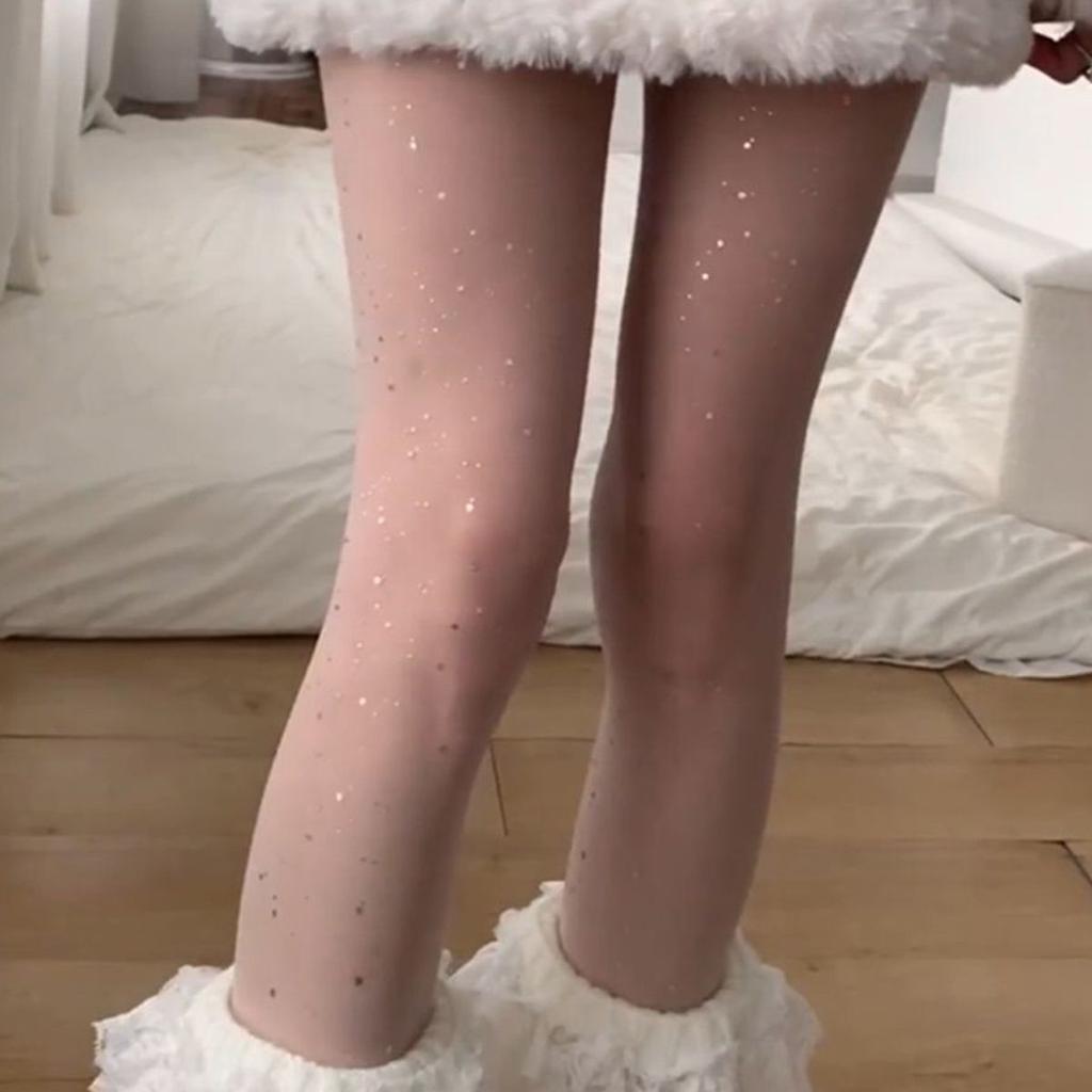 Funkelnd heiße Strümpfe für Mädchen, ultradünne schwarze Seidenpailletten platzen heraus, um die Königin schlanker aussehen zu lassen, Strumpfhosen, sexy Seidenstrümpfe mit Hakenverschluss