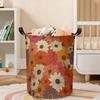 1pc, Laundry Basket Boho  Floral Collapsible Laundry Hamper with Handles Clothes Storage Bin for Household Bedroom Bathroom College Dorms, Laundry Bas