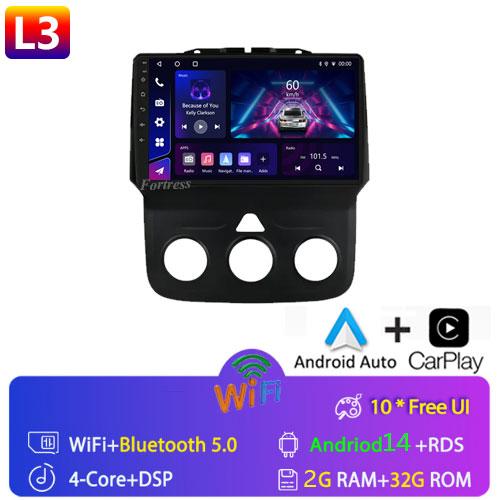 Car Radio 9 Inch Android 13 12+256G Touch Screen for DODGE RAM 1500 2013 2014 2015 2016 2017 2018 2019 WIFI Support SWC Carplay