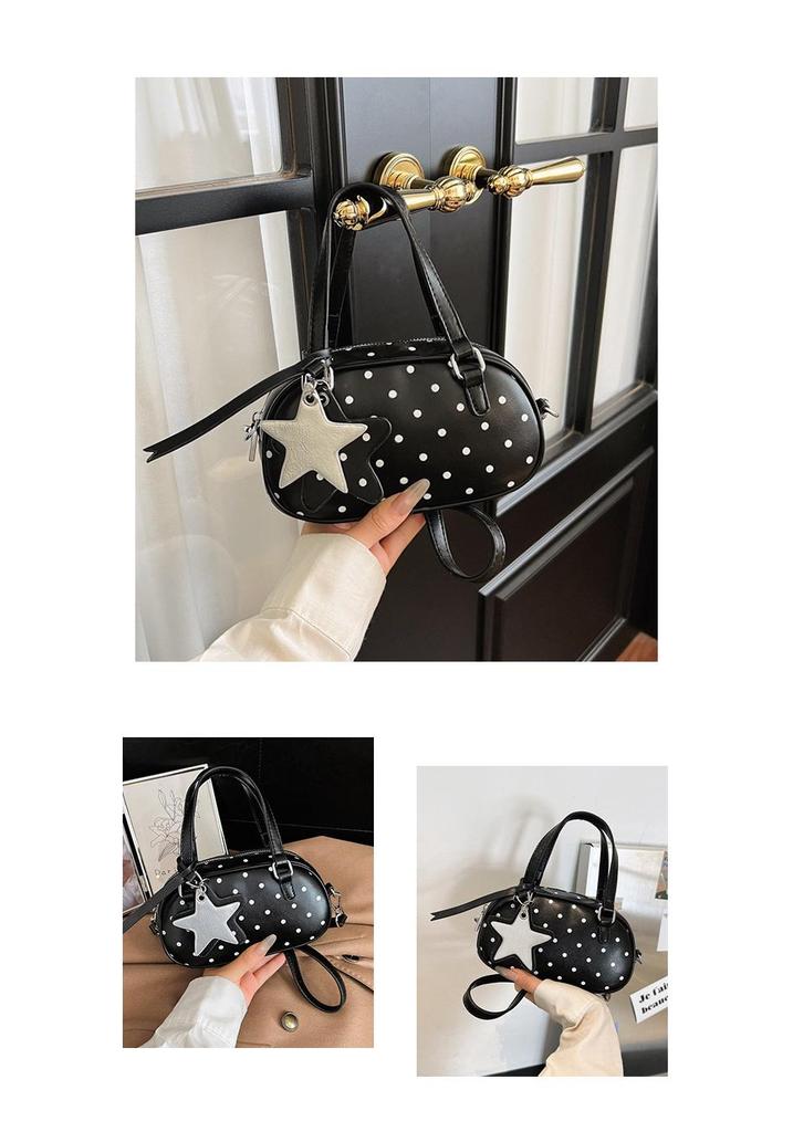 Elegant Polka Dot Shoulder Bag for Women – Stylish, Versatile, Handheld & Crossbody Design