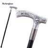 Silberner Harz Adler Gehstock Mode Dekorativer Stahlstock Gentleman Elegant Cosplay Stock Knauf Krummstab 93cm