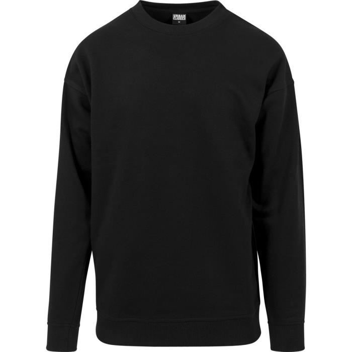 Sweat - Urban Classics - Crewneck Pullover - Noir - Manches Longues - Col Classique