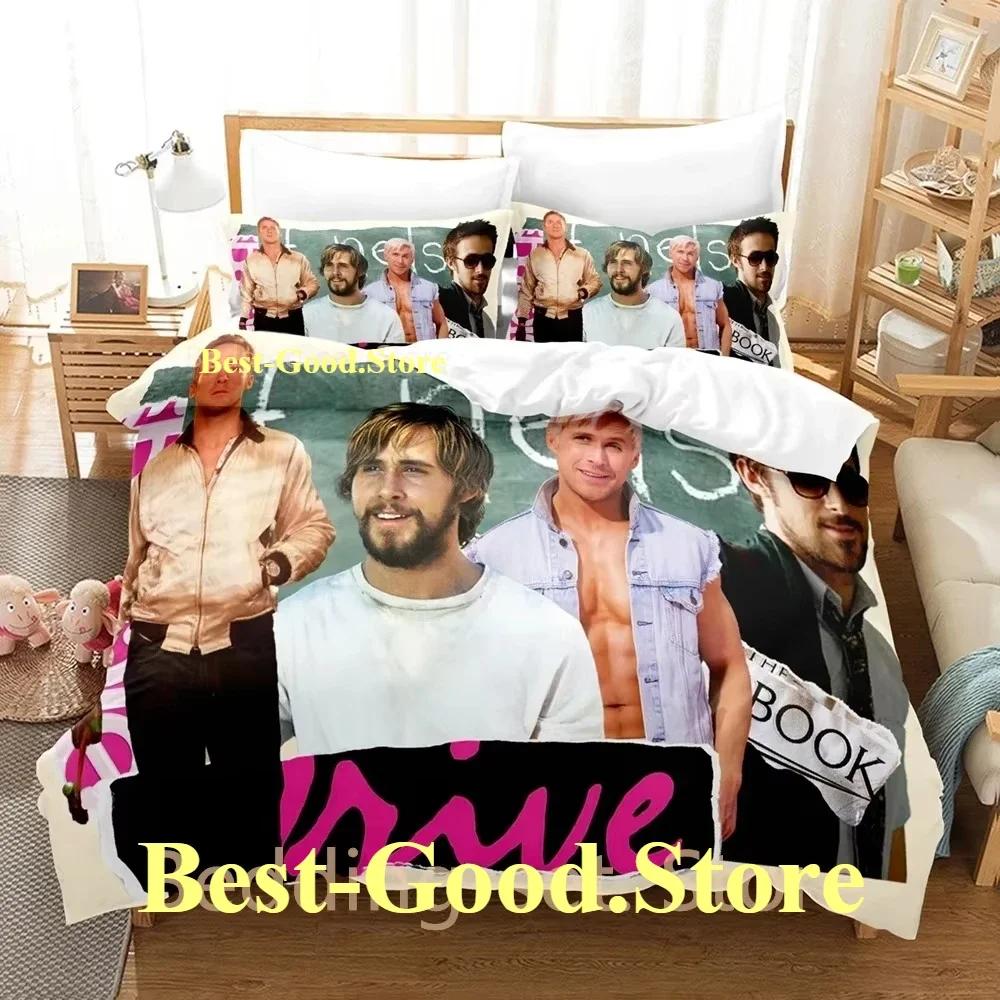 Ryan Gosling Bedding Set Single Twin Printed Bed Set With Pillowcase Bed Duvet Cover Soft Single Double Queen Super King Size