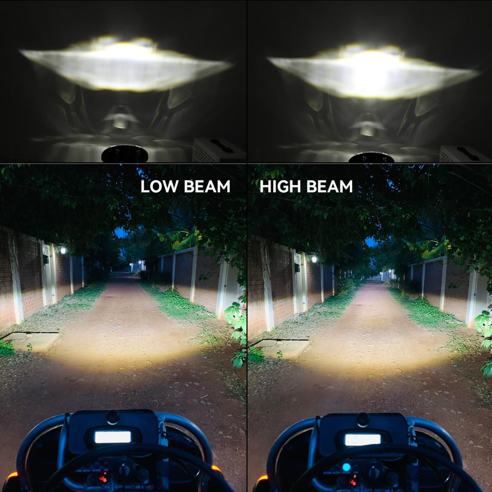 For Iron 883 Dyna 2PCS 5.75 Inch LED Headlight Projector for Triumph Rocket Iii 3 & Speed Triple & Street Triple 5 3/4" Headlamp