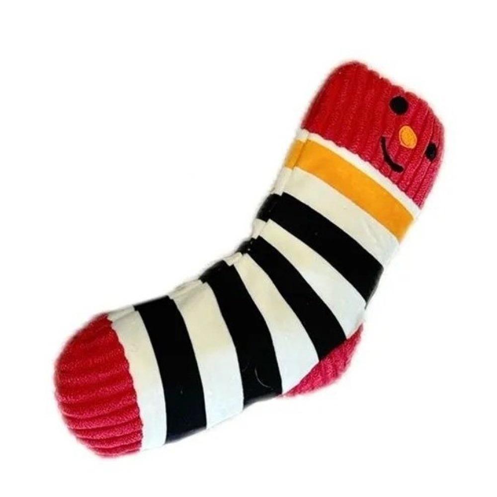 

Sound Making Pet Toys Treat Dispenser Durable Cartoon Socks Toys Cute Plush Toys Dog 4