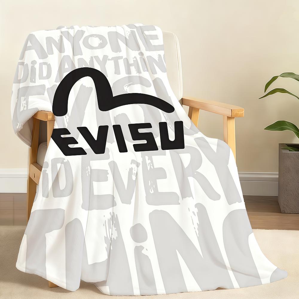 Classic Luxurious E EvisuS Blanket Soft Throw Blanket for Home Bedroom Bed Sofa Picnic Travel Office Rest Cover Blanket Gift