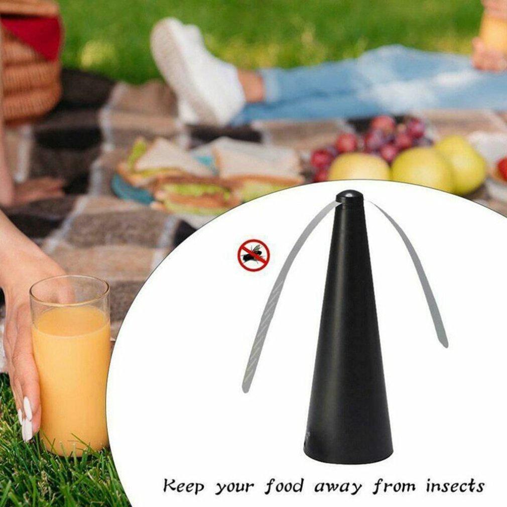 Sleek Fly Repellent Fan Perfect For Keeping Bugs Away From Your Picnic And Bbq