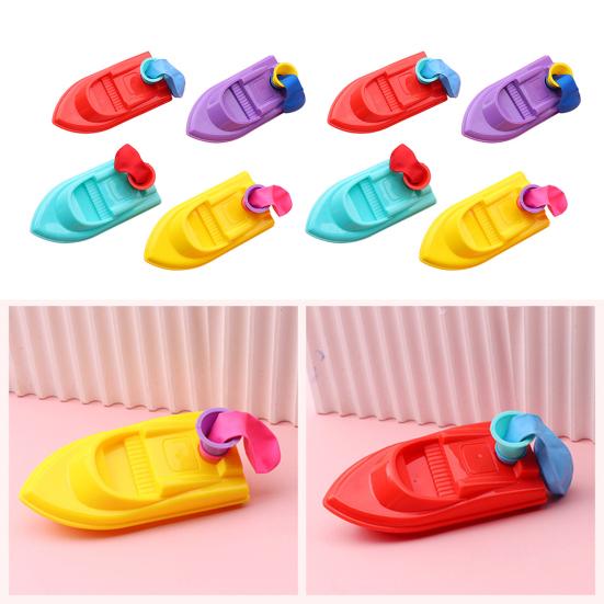 Yousheng 20Pcs Balloon Powered Boat Toy with 60 Balloons Educational Mini Ship Race Toy Children Science Experiment Exploration Classroom Learning Toy