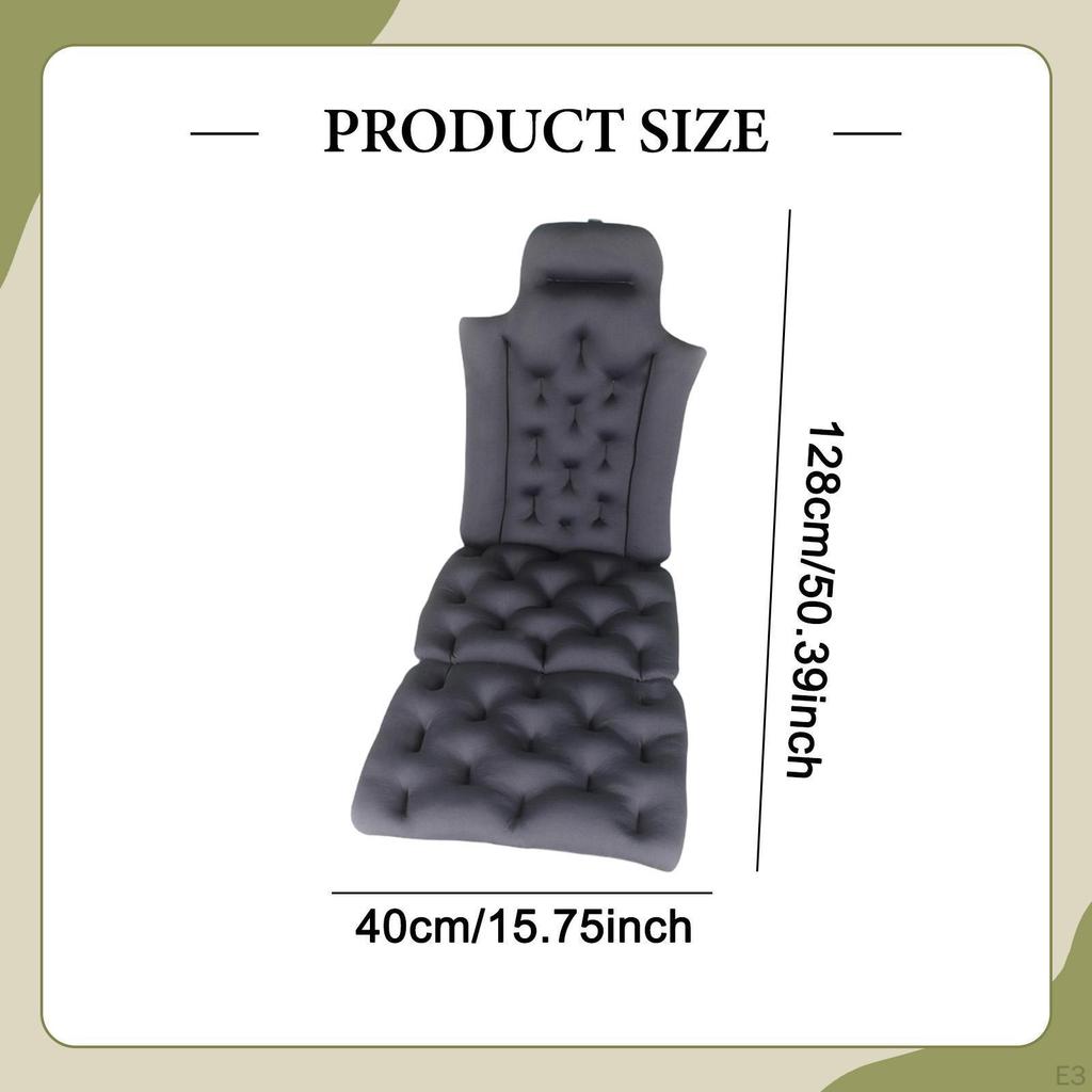 Complete Bath Pillow for Bathtub with Suction Cups And Support Back Head