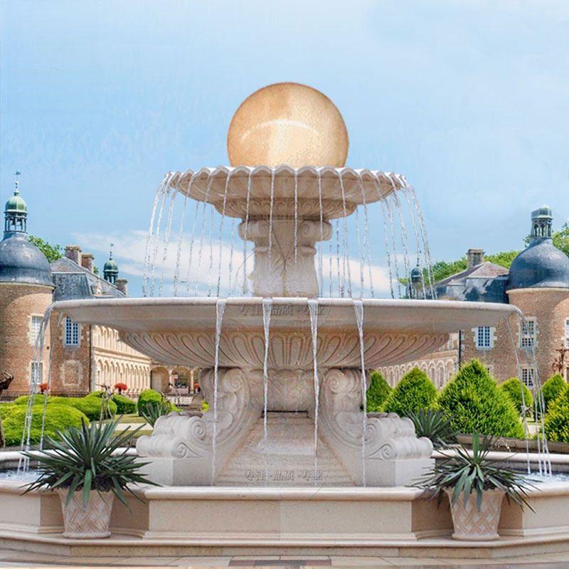 Large Outdoor Marble Water Fountain