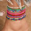 Summer Bohemian Rice Bead Anklet - Fresh European & American Beach Style
