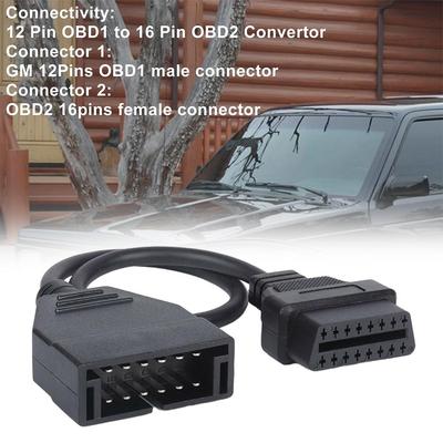 OBD1 To OBD2 GM Adapter Cable, OBD1 Scanner Code Reader Pin Tool, Diagnostic Connector Replacement 12 Extension To Pin 16 T9Z8