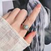 1 Carat Moissanite Flower Stamen Open Ring For Women Fashion Jewelry Elegant Design